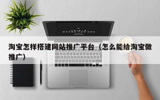 遵化市淘宝怎样搭建网站推广平台（怎么能给淘宝做推广）